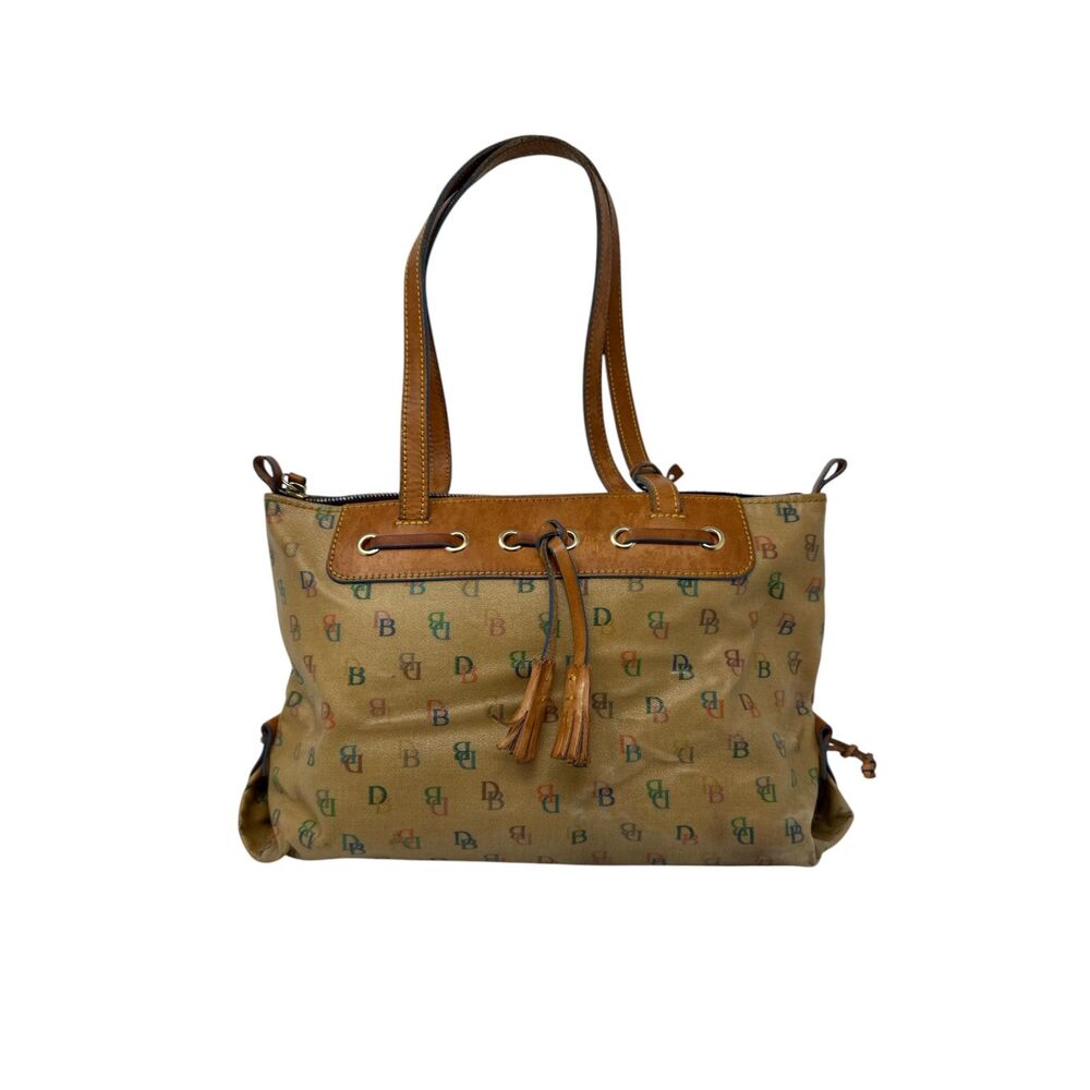 Dooney & Bourke purse Rainbow Monogram Shoulder Bag vtg 2003 Y2K